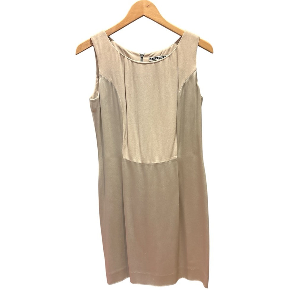 Vintage Richard Tyler Cream Sleeveless Dress